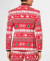 Winter Wonderland Printed Style Mens Suit Back