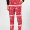 Winter Wonderland Printed Style Mens Suit Trouser