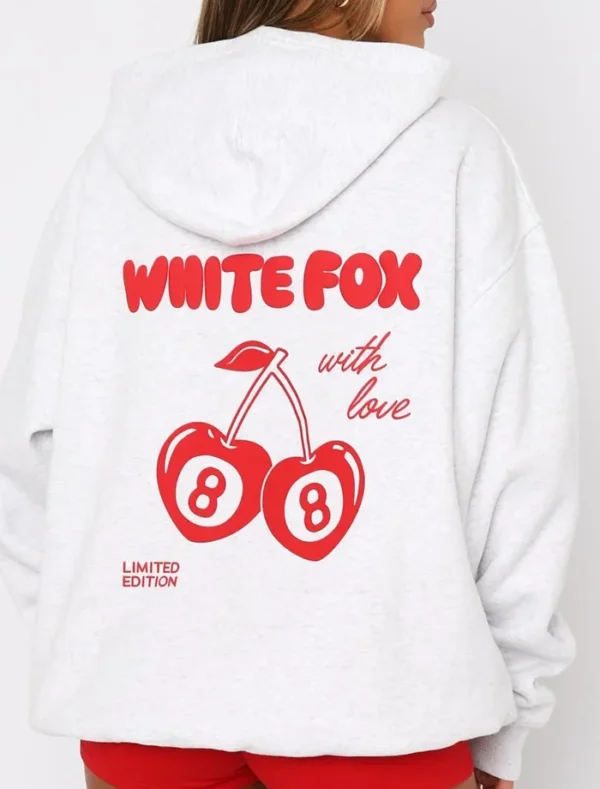 With Love In The Moment Oversized Hoodie Grey Marle Back