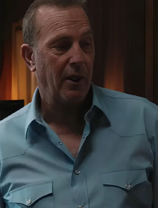 Yellowstone Epic John Dutton Blue Shirt