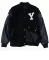 Yonsei University Letterman Black Varsity Jacket