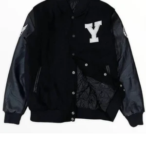 Yonsei University Letterman Black Varsity Jacket