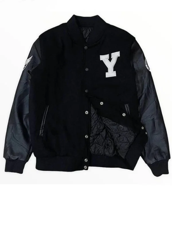 Yonsei University Letterman Black Varsity Jacket