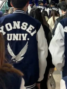 Yonsei University Letterman Varsity Jacket Back