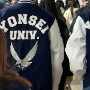 Yonsei University Letterman Varsity Jacket Back