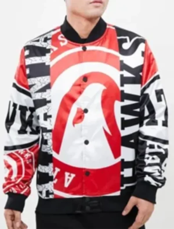 atlanta hawks lera conn satin varsity jacket main