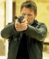 Aaron Eckhart Classified Black Leather Jacket