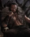 Aaron Taylor Johnson Kraven the Hunter Brown Fur Vest
