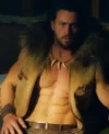 Aaron Taylor Johnson Kraven the Hunter Brown Fur Vest For Sale