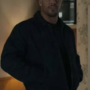 Alan Ritchson Reacher S02 Black Leather Jacket