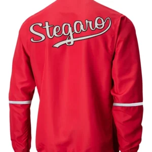 Albrecht Stegaro Red PullOver Jacket Back