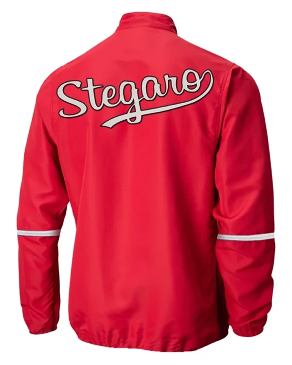 Albrecht Stegaro Red PullOver Jacket Back