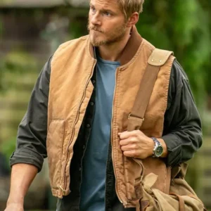 Alexander Ludwig Earth Abides Brown Vest