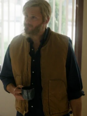 Alexander Ludwig Earth Abides Brown Vest For Sale