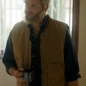 Alexander Ludwig Earth Abides Brown Vest For Sale