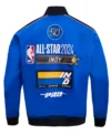 All Star Game 2024 Royal Blue Cotton Jacket Back