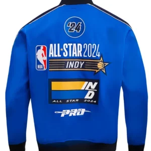 All Star Game 2024 Royal Blue Cotton Jacket Back