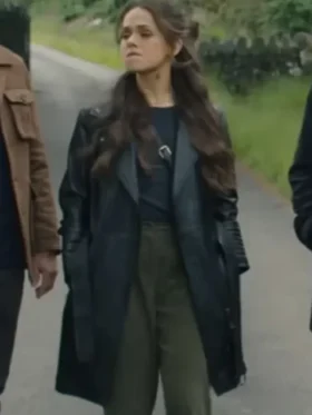 Alyssa Jirrels Mayfair Witches Black Leather Coat