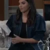 Amanda Setton General Hospital Satin Jacket