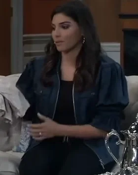 Amanda Setton General Hospital Satin Jacket