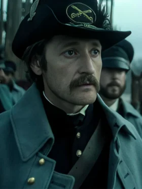 American Primeval Lucas Neff Wool Grey Coat