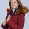 Anya The Finnish Line Maroon Hooded Jacket