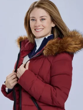 Anya The Finnish Line Maroon Hooded Jacket