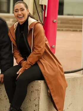 Arch Saint Pierre Brown Hooded Coat