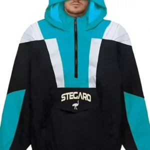 Arnaldo Half Zip Up Stegaro Hooded Jacket