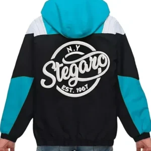 Arnaldo Half Zip Up Stegaro Hooded Jacket Back