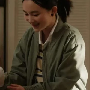 Audrey Hsieh Found Green Bomber Jacket For Women