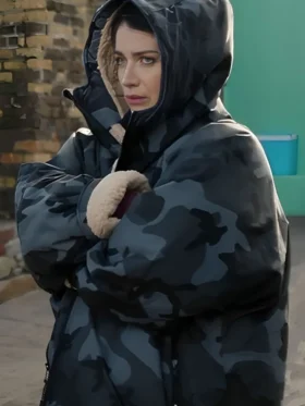 Bad Sisters S02 Eve Hewson Camo Robe Jacket