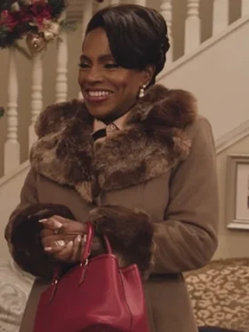 Barbara Howard Abbott Elementary Brown Fur Coat left