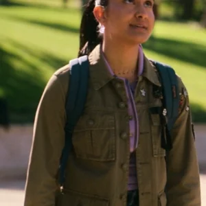 Bela The Sex Lives of College Girls Green Jacket