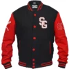 Blair Baseball Stylish Stegaro Black And Red Varsity Jacket