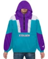 Blair Stegaro Blue And Purple Anorak Jacket