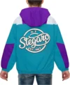 Blair Stegaro Blue And Purple Anorak Jacket Back