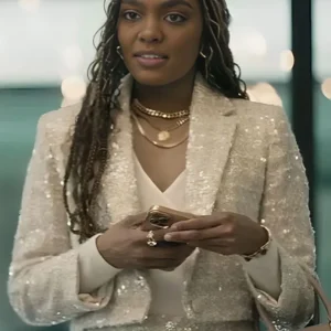 Brewsters Millions Christmas China Anne McClain Sequin Blazer