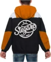 Brooks Stegaro Black And Orange Anorak Jacket Back