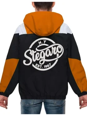 Brooks Stegaro Black And Orange Anorak Jacket Back