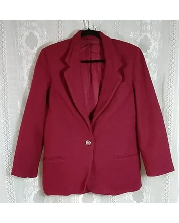 Burgundy Red Womens Jacket