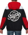 Buy Archie Stegaro Red Hooded Jacket Back