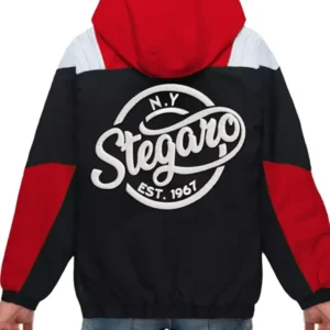 Buy Archie Stegaro Red Hooded Jacket Back