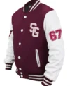 Buy Reece Stegaro Soccer Maroon Varsity Jacket
