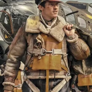 Callum Turner Masters of the Air Beige Jacket