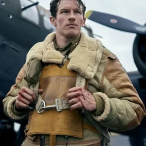 Callum Turner Masters of the Air Beige Jacket For Men