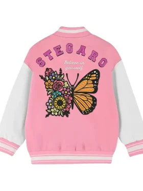 Camille Blossom Stegaro Varsity Jacket Back