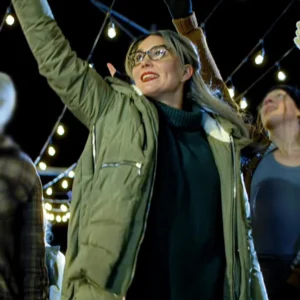 Carol Penelope Crandall Green Hooded Jacket