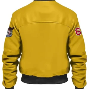 Charlie Stegaro Yellow Bomber Leather Jacket Buy