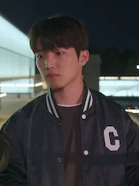 Choi Min young XO Kitty Black Varsity Jacket For Sale